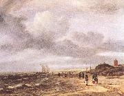 RUISDAEL, Jacob Isaackszon van The Shore at Egmond-an-Zee  d oil